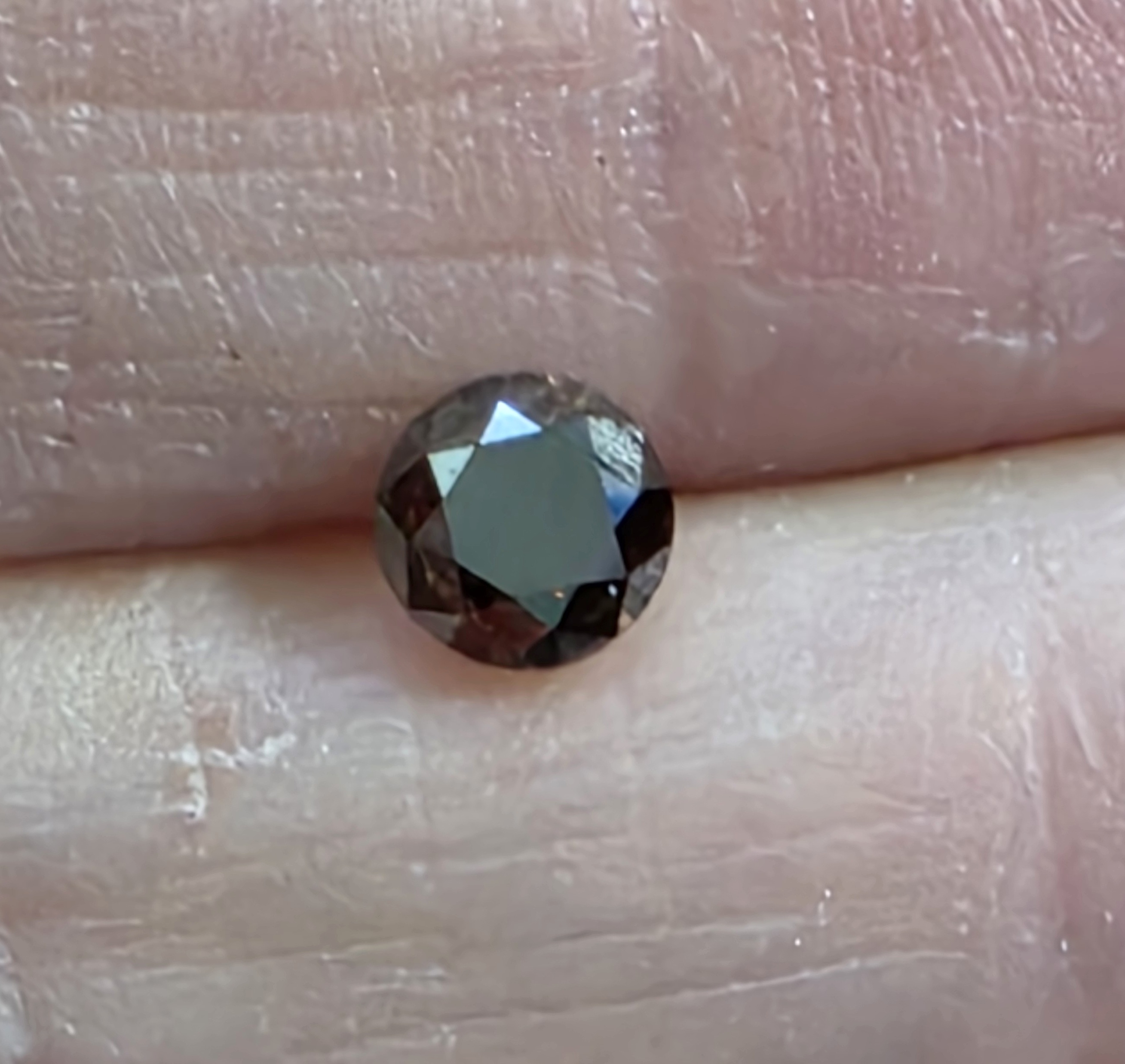 No Reserve  51 ct Natural Chocolate Diamond Round Cut Loose Gemstone