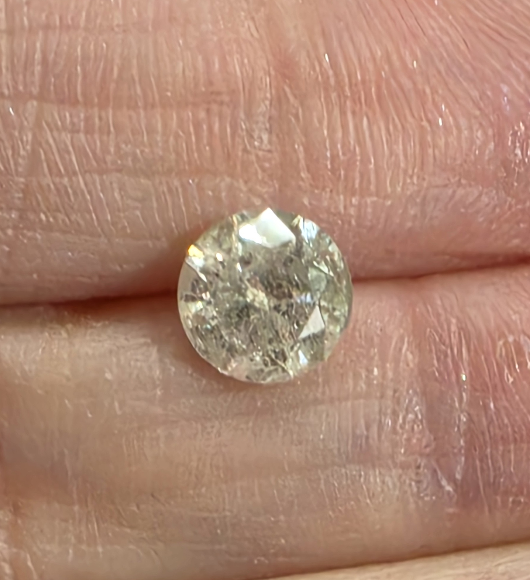 No Rserve 1.28 ct Natural Diamond Round Cut Loose Gemstone