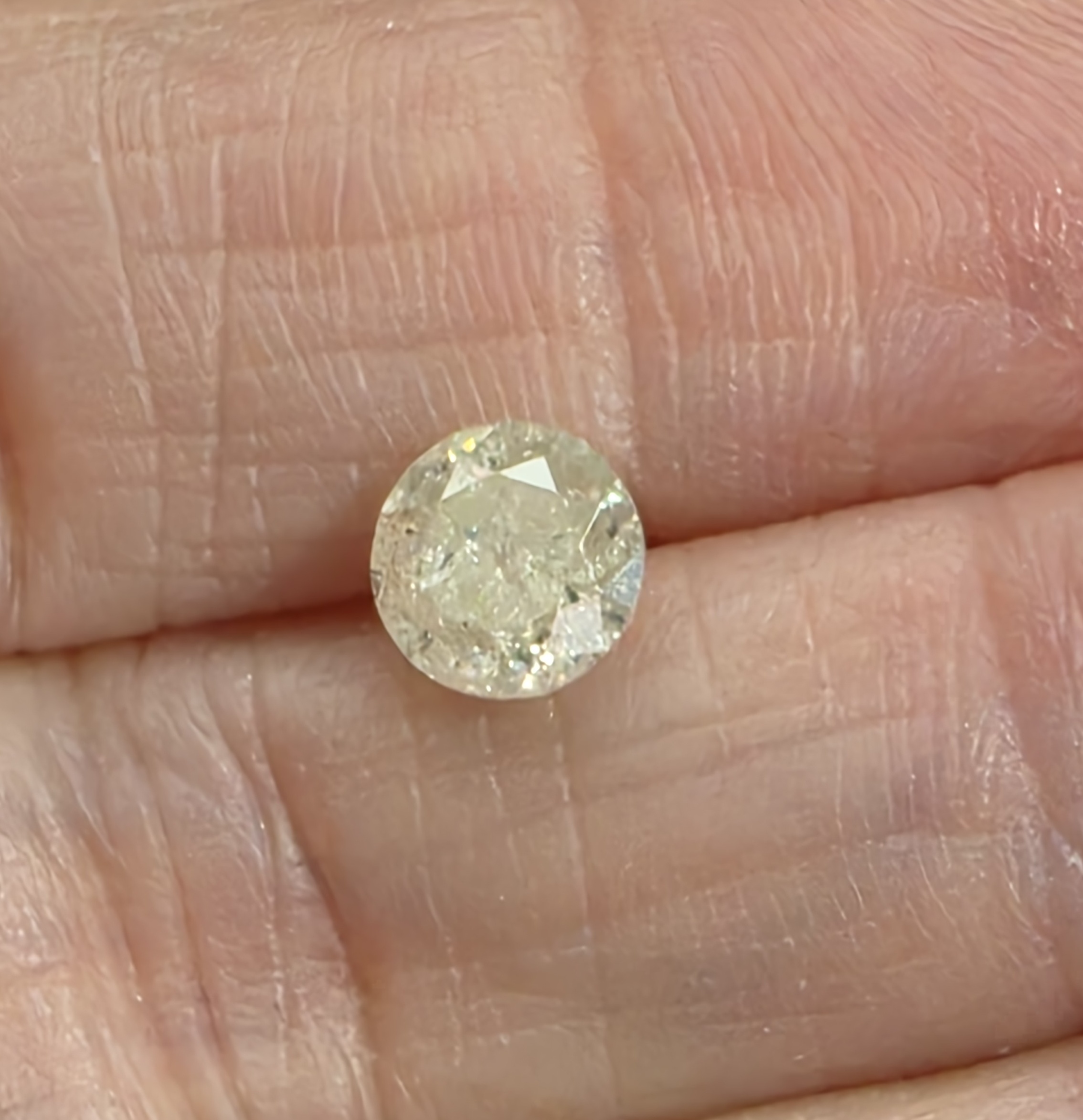 No Rserve .98 ct Natural Diamond Round Cut Loose Gemstone
