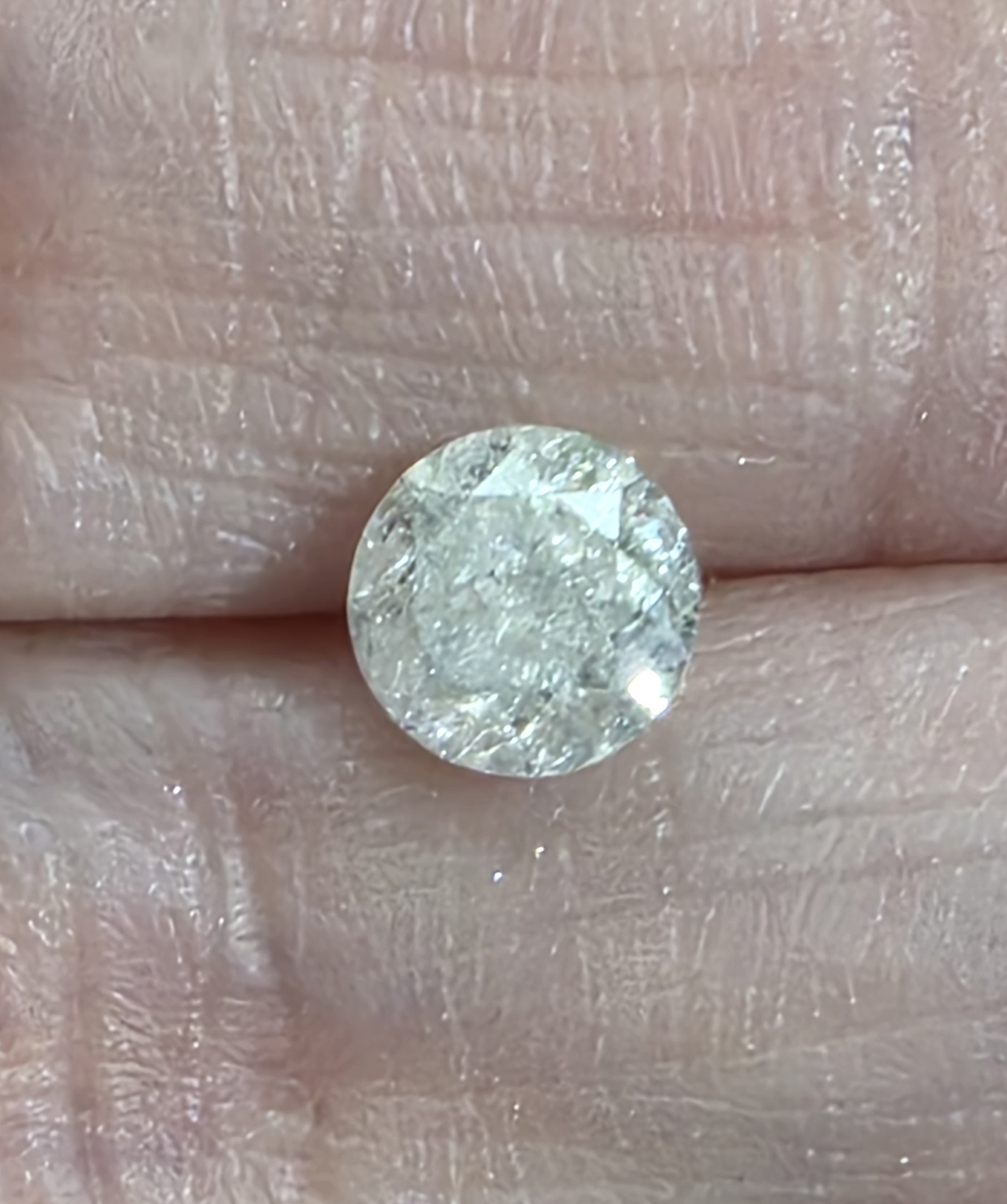 No Rserve .82 ct Natural Diamond Round Cut Loose Gemstone