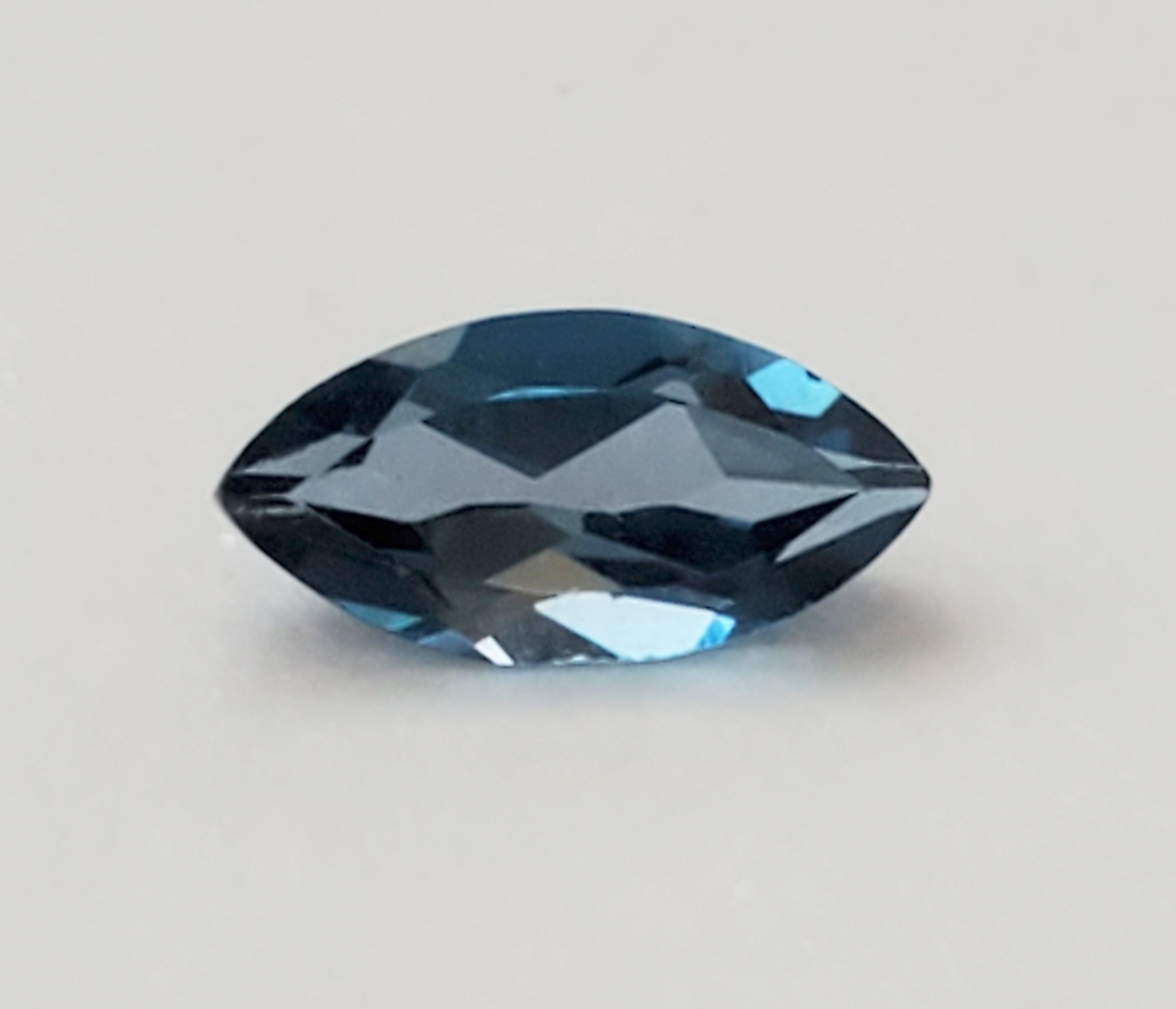 No Reserve Natural London Blue Topaz Marquise Cut Loose Gemstone