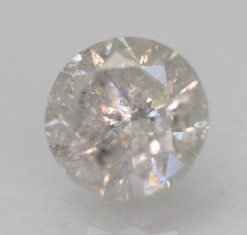 No Reserve .65 ct Natural Diamond Round Cut Loose Gemstone