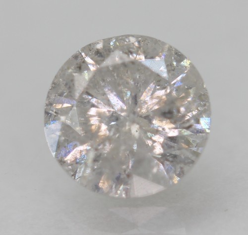 No Reserve .53 ct Natural Diamond Round Cut Loose Gemstone