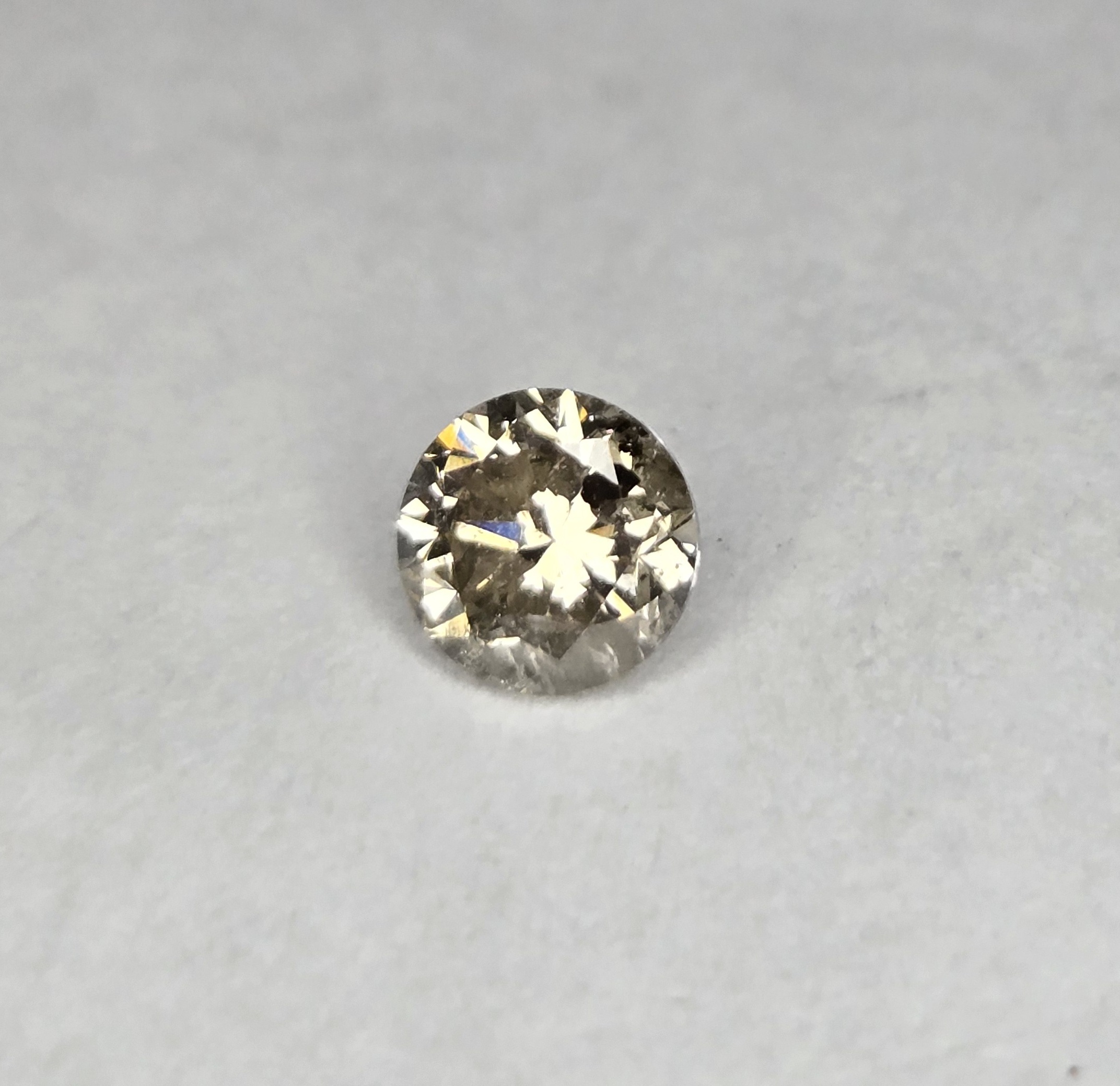 No Reserve .54 ct Natural Diamond Round Cut Loose Gemstone
