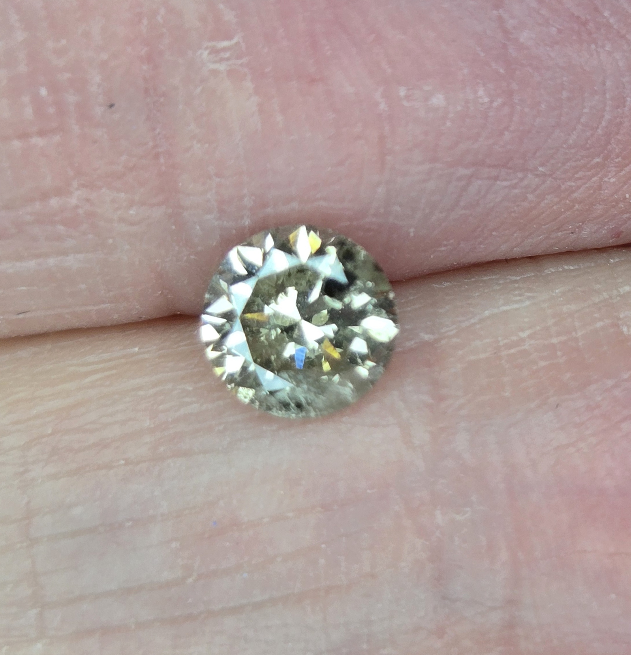 No Reserve .24 ct Natural Diamond Round Cut Loose Gemstone