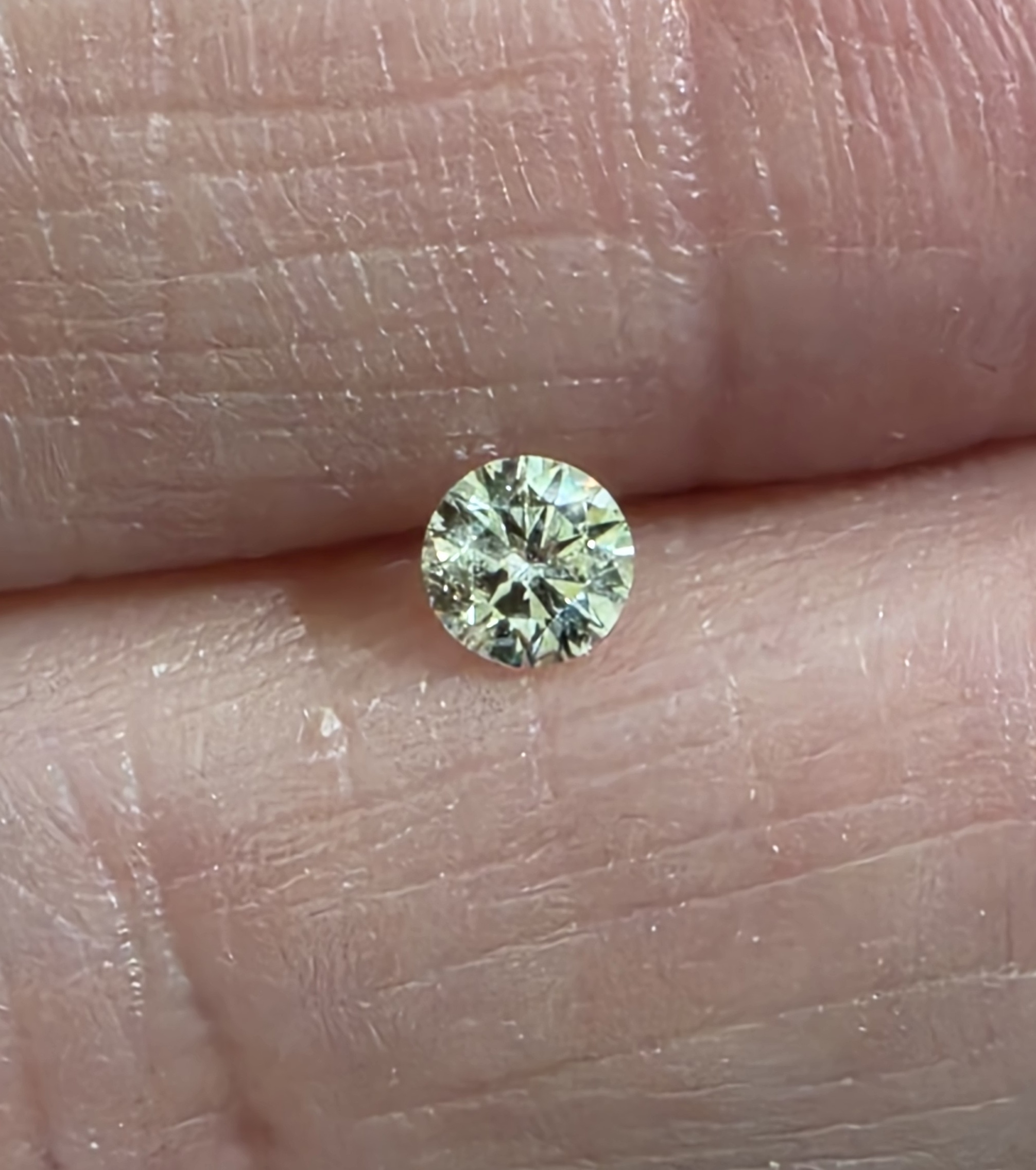 No Reserve  .22 ct Natural Diamond Round Cut Loose Gemstone