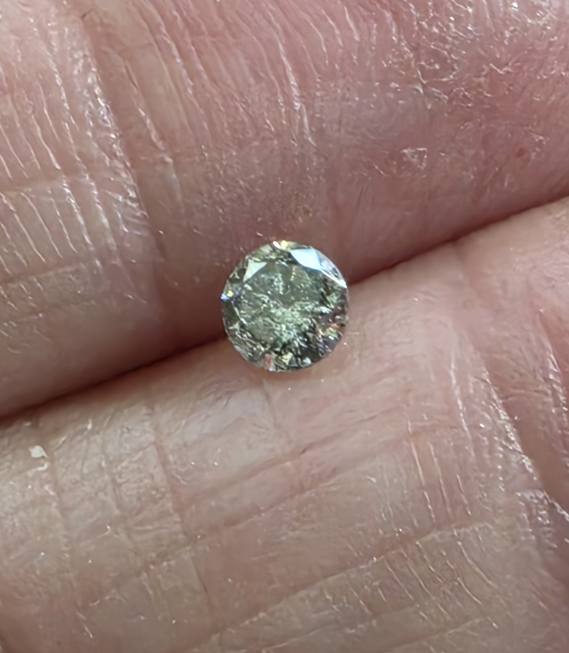 No Reserve  .26 ct Natural Diamond Round Cut Loose Gemstone