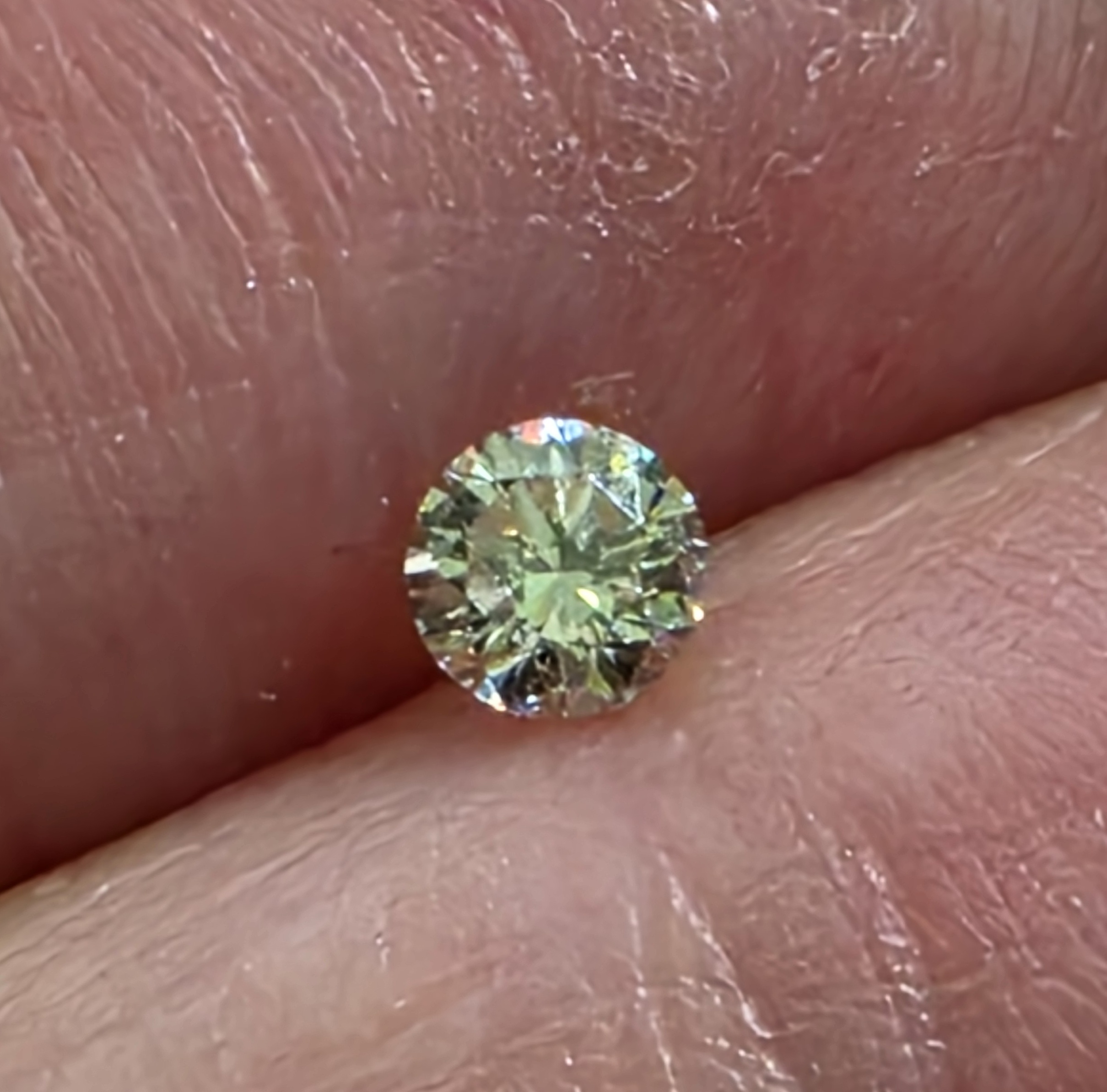 No Reserve  .19 ct Natural Diamond Round Cut Loose Gemstone