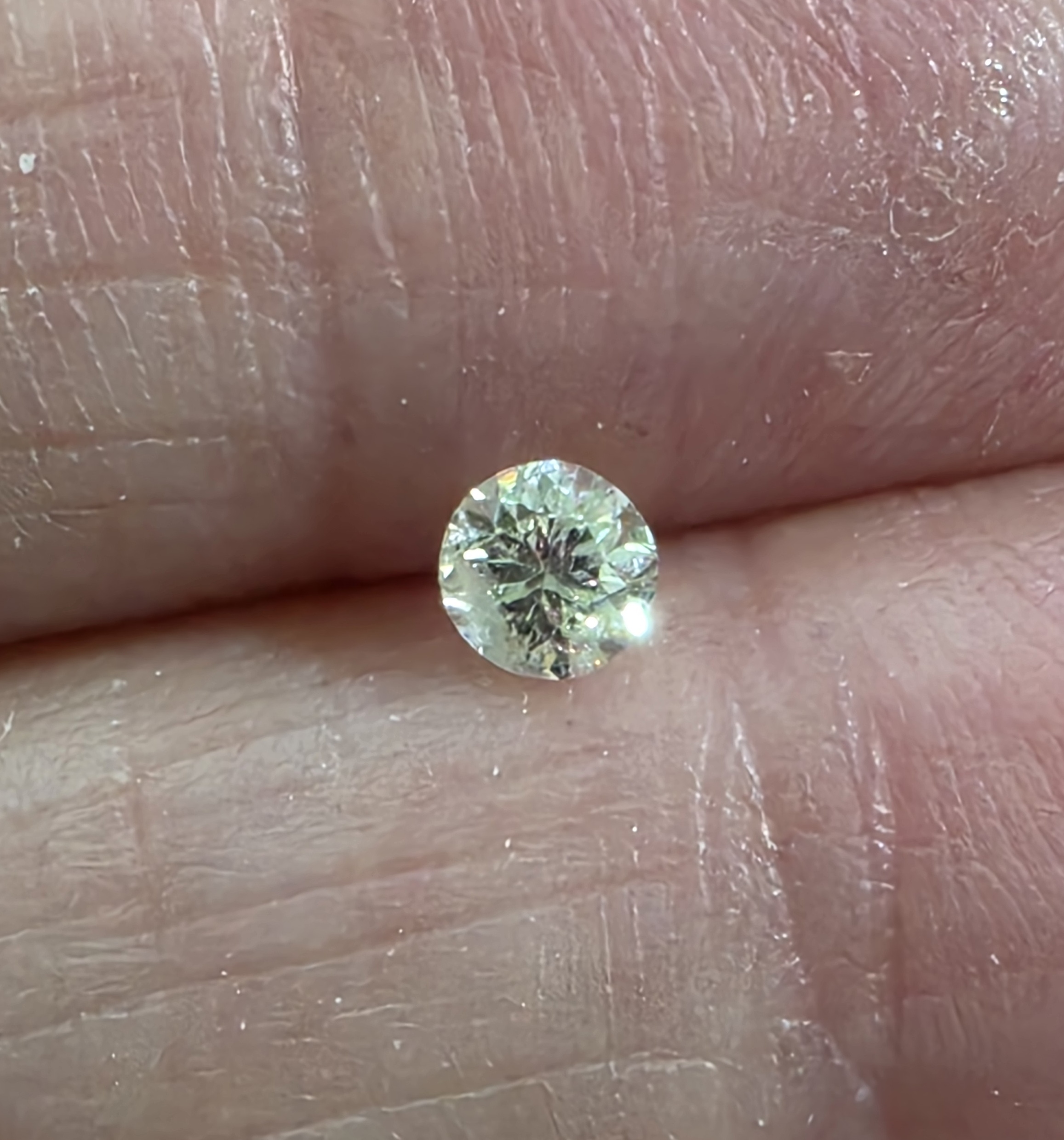 No Reserve  .20 ct Natural Diamond Round Cut Loose Gemstone