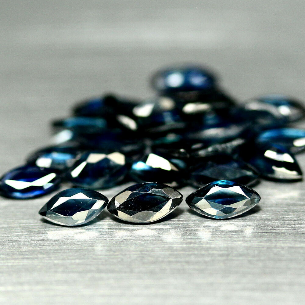10 Pieces Natural Sapphire Marquise Cut Loose Gemstone Property Room