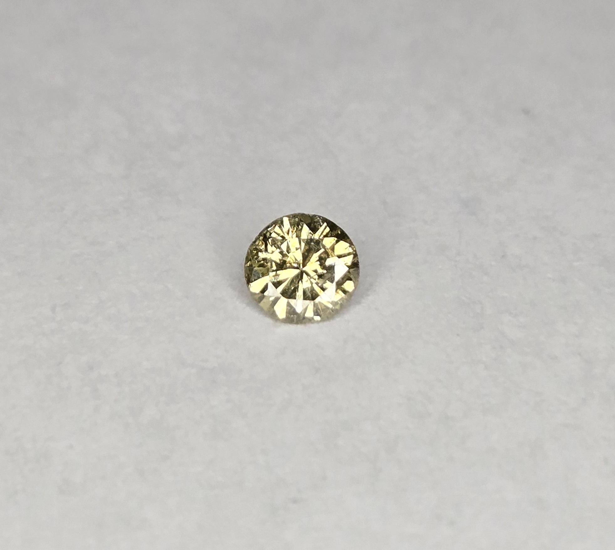 No Reserve .15 ct Natural  Champagne Diamond Round Cut Loose Gemstone