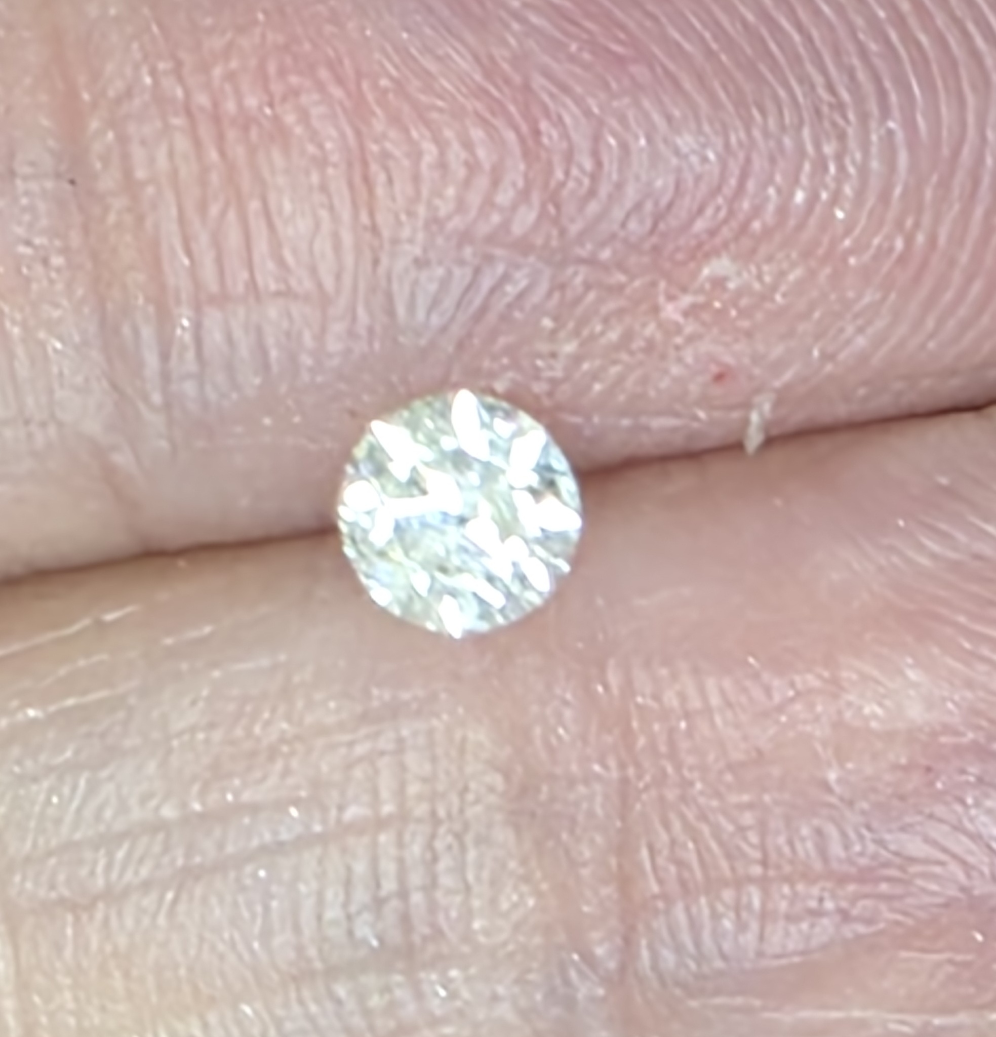 No Reserve  .67 ct Natural Champagne Diamond Oval Cut Loose Gemstone