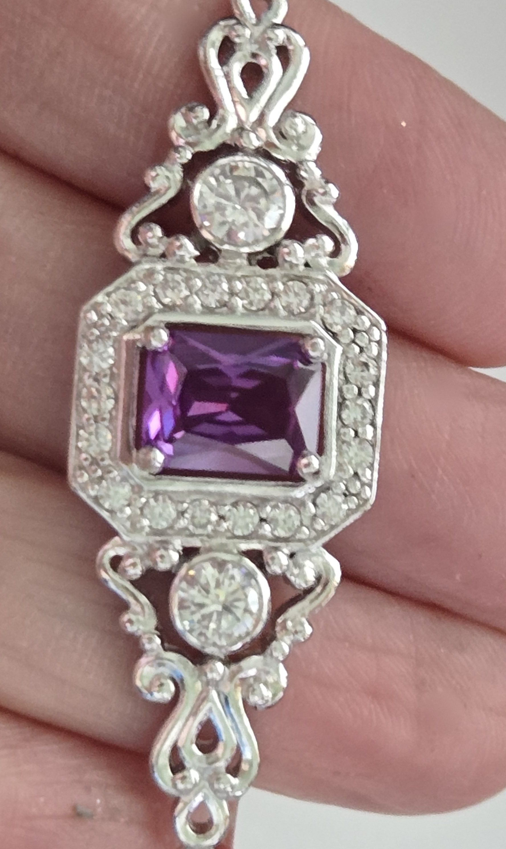 No Reserve Alexandrite & Zircon Bracelet