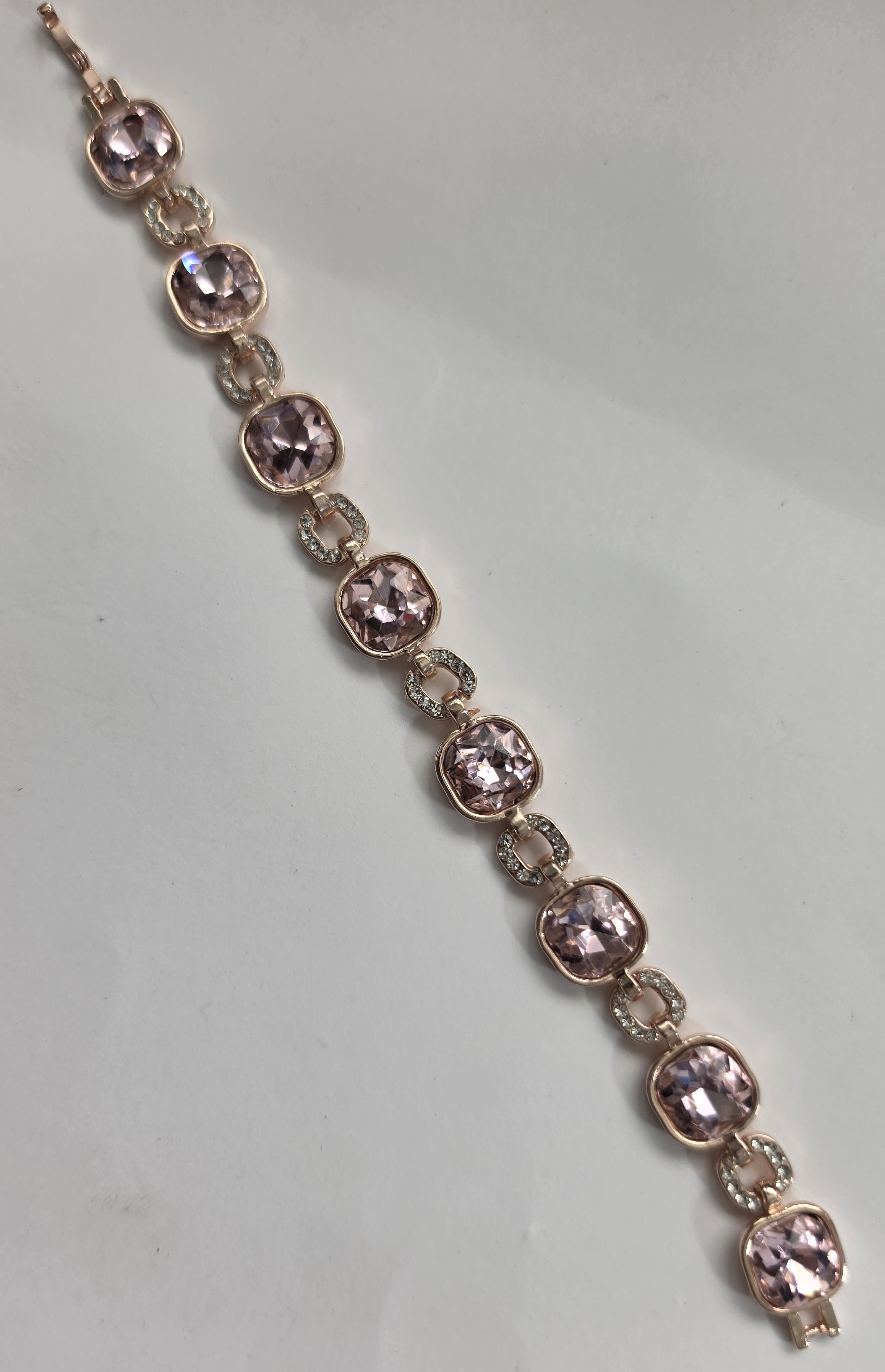 No Reserve Pink Austrian Crystal Bracelet
