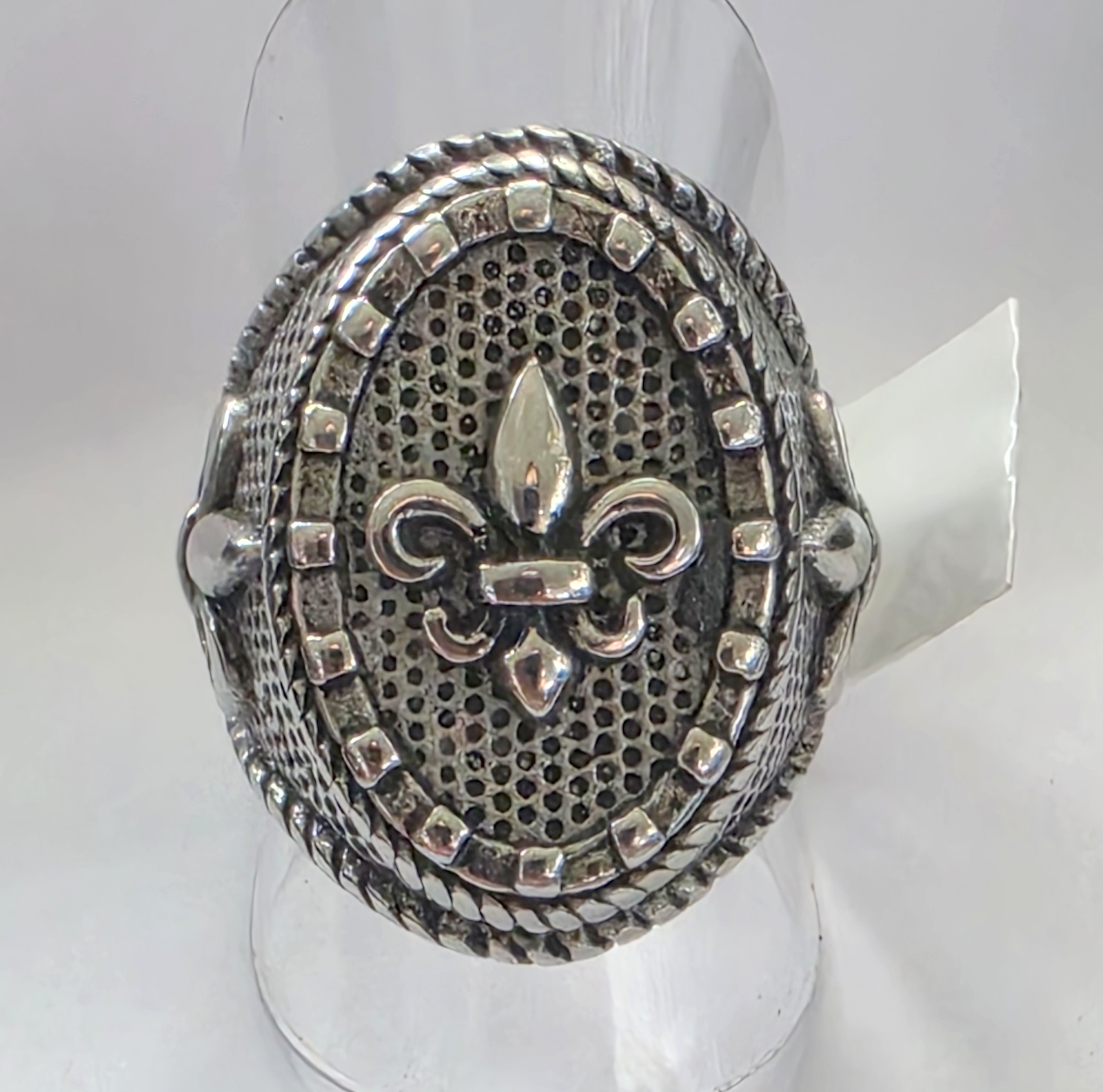 No Reserve Fleur De Lis Ring Size 10