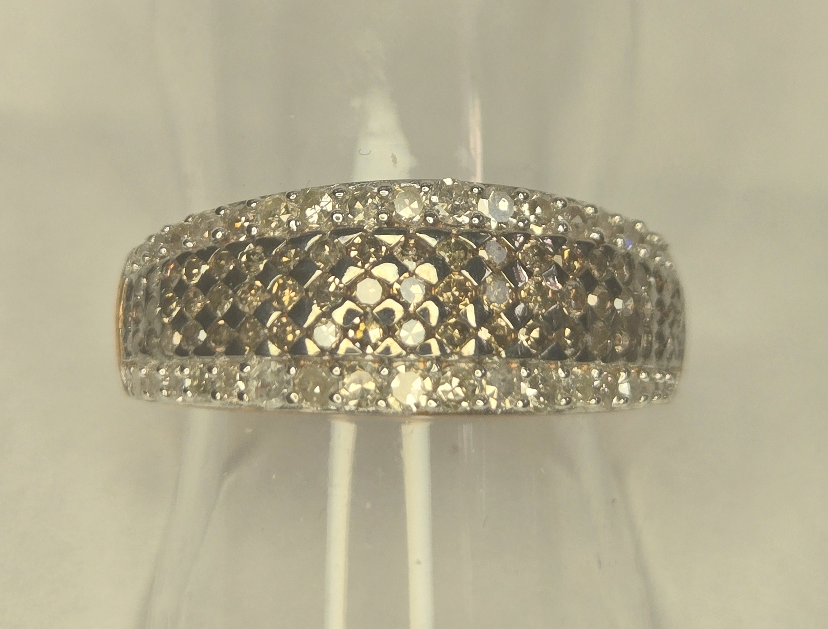 No Reserve 1.00 ct Natural Champagne Diamond Ring Size 7