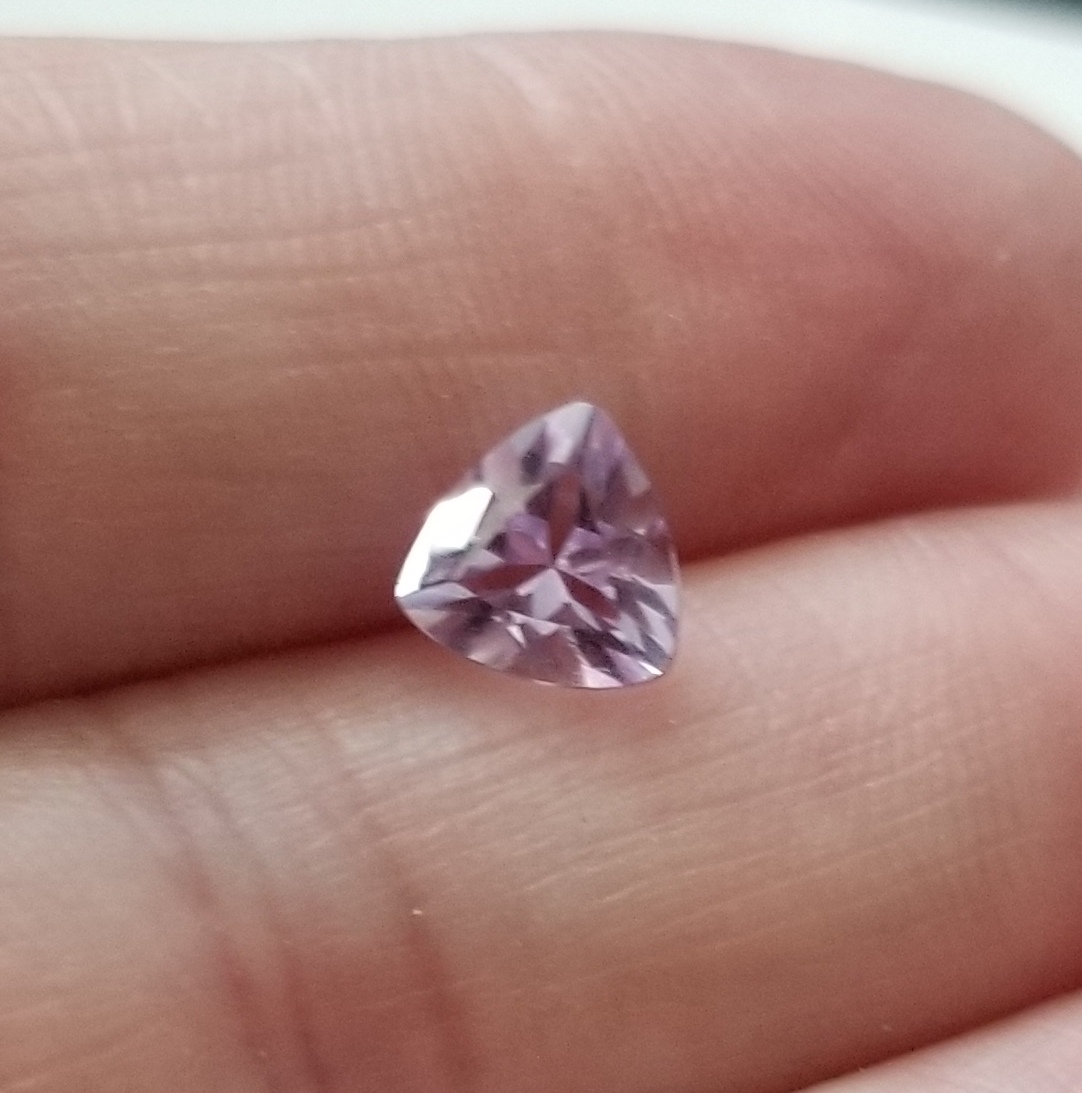 No Reserve VVS Natural Amethyst Trillion Cut Loose Gemstone