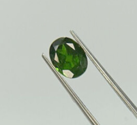 No Reserve Natural Russian Chrome Diopside Oval Cut Loose Gemstone