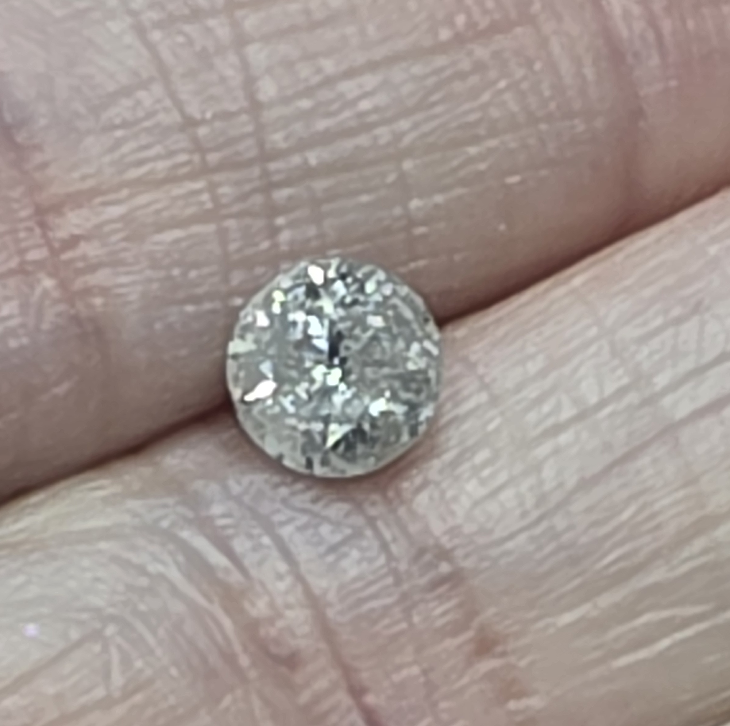  No Reserve .72 ct Natural Diamond Round Cut Loose Gemstone