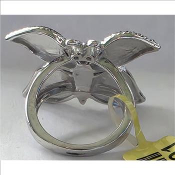 No Reserve Natural Diamond  Butterfly Ring Size 6