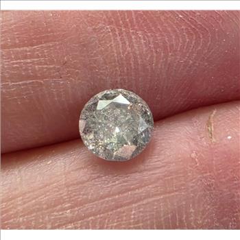 No Reserve .75 ct Natural Diamond Round Cut Loose Gemstone