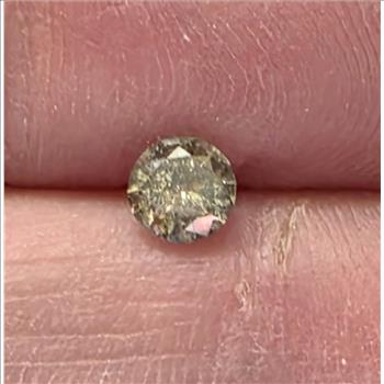 No Reserve .28 ct Natural Champagne0 Diamond Round Cut Loose Gemstone