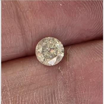No Reserve .21 ct Natural Diamond Round Cut Loose Gemstone