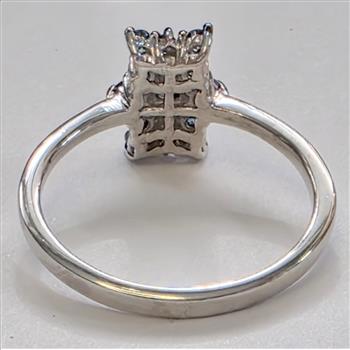 No Reserve Natural Blue DIamond Ring Size 9