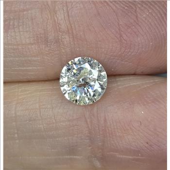 No Reserve 64 ct Natural Diamond Round Cut Loose Gemstone