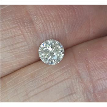 No Reserve 42 ct Natural Diamond Round Cut Loose Gemstone
