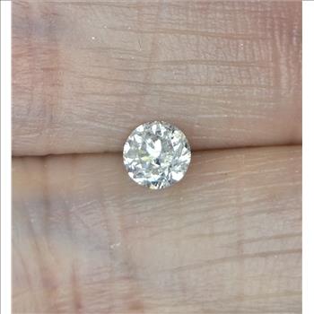 No Reserve 35 ct Natural Diamond Round Cut Loose Gemstone