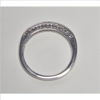 No Reserve .24 ct Natural Black Diamond Anniversary Ring Size 8