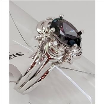 No Reserve Rainbow Mystic Quartz & Topaz Ring Size 7