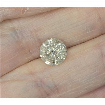 NO RESERVE 1.65 ct Natural Diamond Round Cut Loose Gemstone