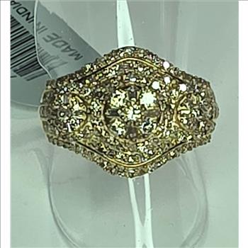 No Reserve .1.03 ct Natural Diamond Ring Size 9