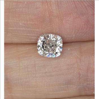 No Reserve 1.10 ct Natural Diamond Cushion Cut Loose Gemstone