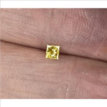 No Reserve ..11 ct VVS Natural Diamond Princess Cut Loose Gemstone