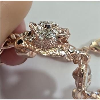 No Reserve Austrian Crystal Tiger Bracelet