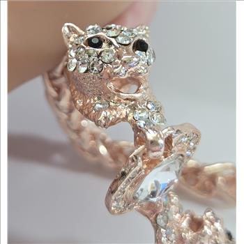 No Reserve Austrian Crystal Tiger Bracelet