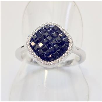 No Reserve Sapphire & Topaz Ring Size 10