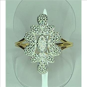 No Reserve Natural Diamond Ring Size 11