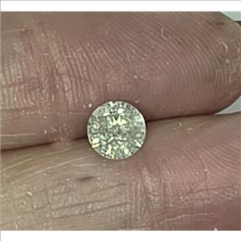 No Reserve .83 CT Natural Diamond Round Cut Loose Gemstone