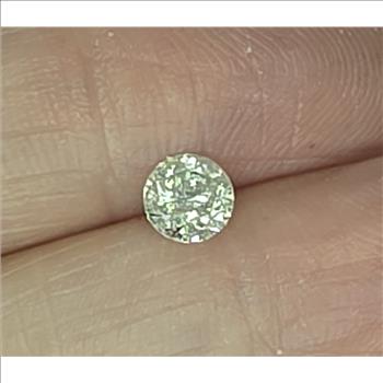 No Reserve .52 CT Natural Diamond Round Cut Loose Gemstone