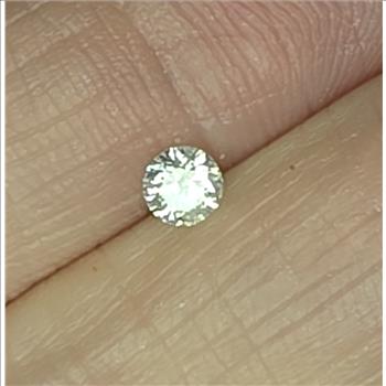 No Reserve .50 ct Natural Diamond Round Cut Loose Gemstone