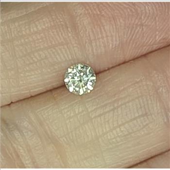 No Reserve .39 ct Natural Diamond Round Cut Loose Gemstone