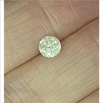 No Reserve .45 ct Natural Diamond Round Cut Loose Gemstone