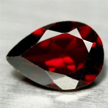 No Reserve VVS Natural Garnet Pear Cut Loose Gemstone