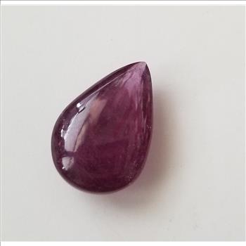 15.62 ct Natural Ruby Pear Checkerboard Cut Loose Gemstone