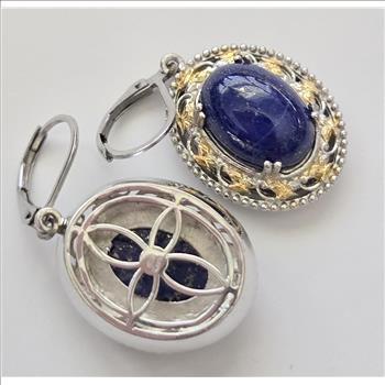 No Reserve Natural Lapis Lazuli Earrings