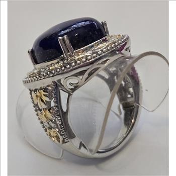 No Reserve Natural Lapis Lazuli Ring Size 7
